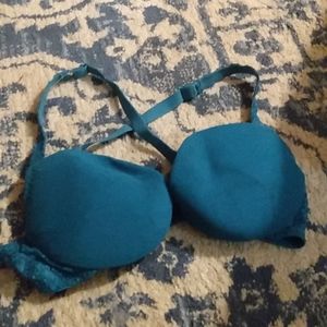 Cosabella never say never padded teal push up bra 32d